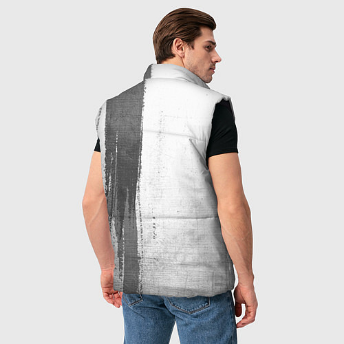 Мужской жилет Totoro - white gradient по-вертикали / 3D-Черный – фото 4