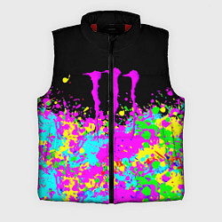 Мужской жилет Monster energy краски неоновые, цвет: 3D-красный