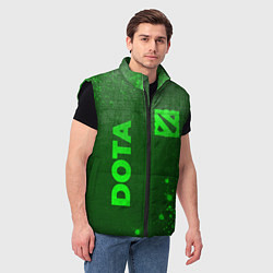 Мужской жилет Dota - green gradient вертикально, цвет: 3D-черный — фото 2