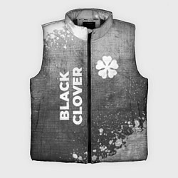 Мужской жилет Black Clover - grey gradient вертикально, цвет: 3D-черный