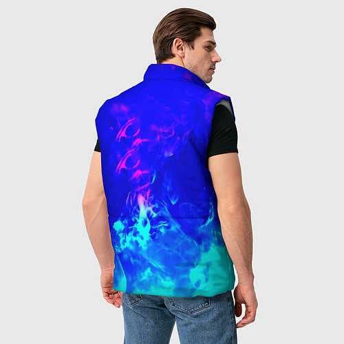 Мужской жилет Monster energy дым неоновый / 3D-Светло-серый – фото 4