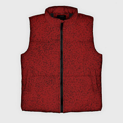 Мужской жилет Тёмный красный в крапинку, цвет: 3D-черный