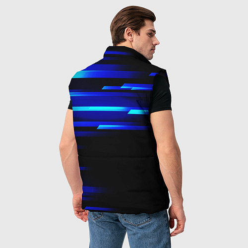 Мужской жилет Color blue black / 3D-Черный – фото 4