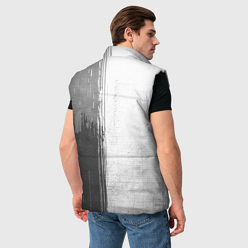 Мужской жилет Fiat - white gradient по-вертикали / 3D-Черный – фото 4