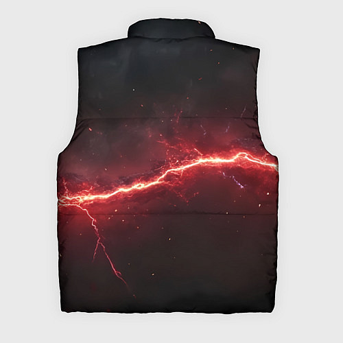 Мужской жилет Красная линия - молния / 3D-Светло-серый – фото 2