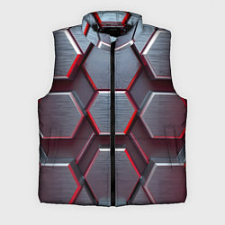 Мужской жилет Бордовый бронежилет, цвет: 3D-черный