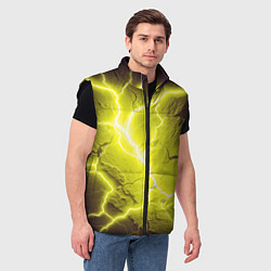 Мужской жилет Color yellow black, цвет: 3D-черный — фото 2