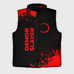 Мужской жилет Demon Slayer - red gradient вертикально