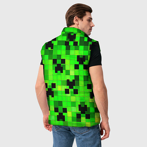 Мужской жилет Minecraft xbox / 3D-Черный – фото 4
