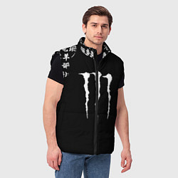 Мужской жилет Monster energy japan symbol, цвет: 3D-черный — фото 2