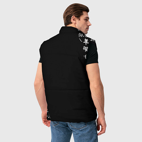 Мужской жилет Monster energy japan symbol / 3D-Черный – фото 4