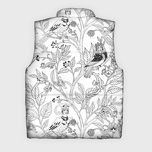Мужской жилет Птицы Сирин / 3D-Светло-серый – фото 2