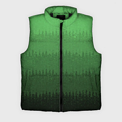 Мужской жилет Зеленый градиент текстурные полосы, цвет: 3D-черный