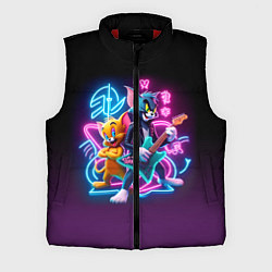 Мужской жилет Гитарист Том и вокалист Джерри - неоновое свечение