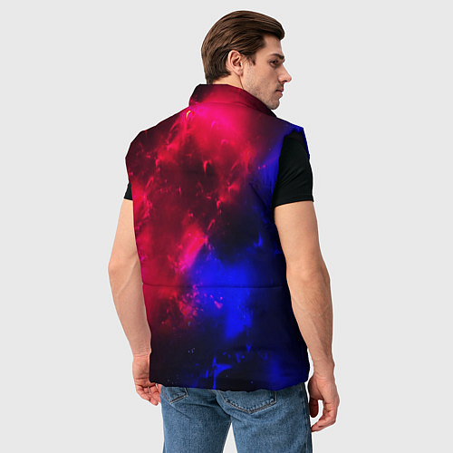 Мужской жилет Космонавт в пламени / 3D-Черный – фото 4