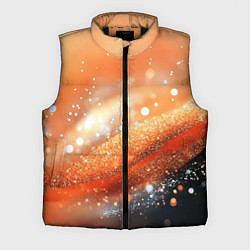 Мужской жилет Блестящая текстура персикового цвета, цвет: 3D-черный