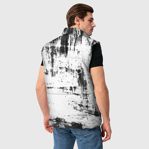 Мужской жилет Color black and white / 3D-Черный – фото 4