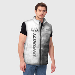 Мужской жилет Infiniti - white gradient по-вертикали, цвет: 3D-черный — фото 2