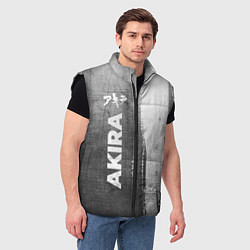 Мужской жилет Akira - grey gradient по-вертикали, цвет: 3D-черный — фото 2