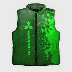 Мужской жилет Mitsubishi - green gradient по-вертикали, цвет: 3D-черный