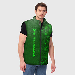 Мужской жилет Tottenham - green gradient по-вертикали, цвет: 3D-черный — фото 2
