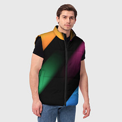 Мужской жилет Multicoloured, цвет: 3D-черный — фото 2