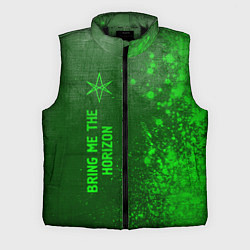 Мужской жилет Bring Me the Horizon - green gradient по-вертикали, цвет: 3D-черный