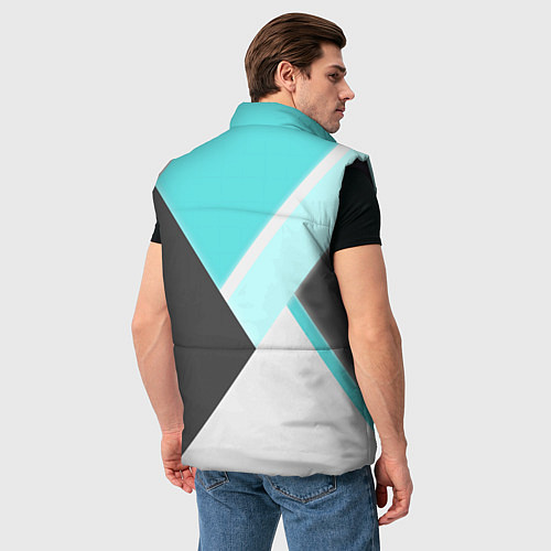 Мужской жилет Color black blue / 3D-Черный – фото 4
