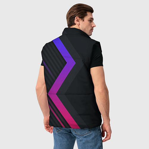 Мужской жилет Color black line / 3D-Черный – фото 4