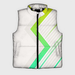 Мужской жилет Color white line green, цвет: 3D-черный