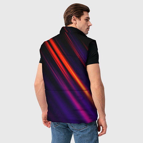Мужской жилет Multicolored / 3D-Черный – фото 4