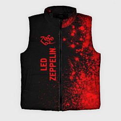 Мужской жилет Led Zeppelin - red gradient по-вертикали, цвет: 3D-черный