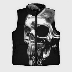Мужской жилет Стилизованный череп, цвет: 3D-черный
