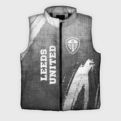 Мужской жилет Leeds United - grey gradient вертикально, цвет: 3D-черный