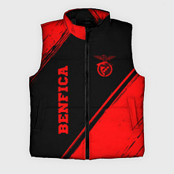 Мужской жилет Benfica - red gradient вертикально, цвет: 3D-черный