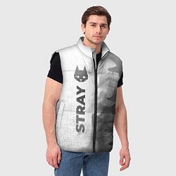 Мужской жилет Stray - white gradient по-вертикали, цвет: 3D-черный — фото 2