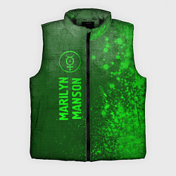 Мужской жилет Marilyn Manson - green gradient по-вертикали, цвет: 3D-черный