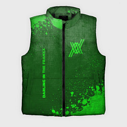 Мужской жилет Darling in the FranXX - green gradient вертикально, цвет: 3D-черный