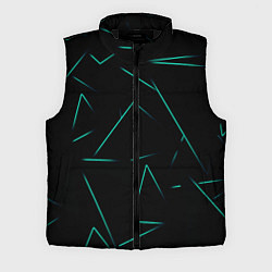 Мужской жилет Color turquoise line, цвет: 3D-черный