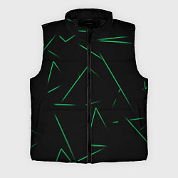 Мужской жилет Color light green line, цвет: 3D-черный