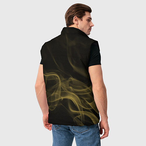 Мужской жилет Color smoke yellow / 3D-Черный – фото 4