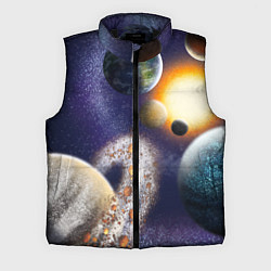 Мужской жилет Парад планет, цвет: 3D-черный