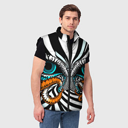 Мужской жилет Глаз и щупальца, цвет: 3D-черный — фото 2