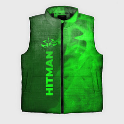 Мужской жилет Hitman - green gradient по-вертикали, цвет: 3D-черный
