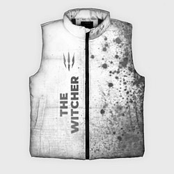 Мужской жилет The Witcher - white gradient по-вертикали, цвет: 3D-черный