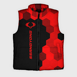 Мужской жилет SsangYong - red gradient по-вертикали, цвет: 3D-черный