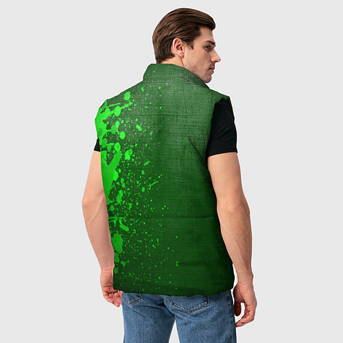 Мужской жилет Genesis - green gradient по-вертикали / 3D-Черный – фото 4