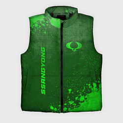Мужской жилет SsangYong - green gradient вертикально, цвет: 3D-черный