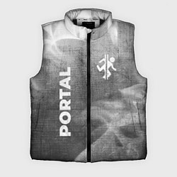 Мужской жилет Portal - grey gradient вертикально, цвет: 3D-черный