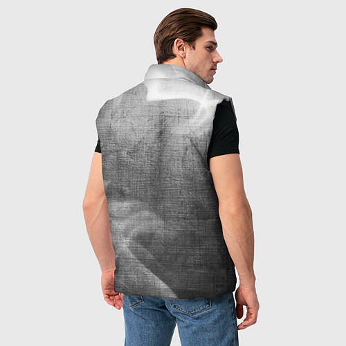 Мужской жилет Portal - grey gradient вертикально / 3D-Черный – фото 4